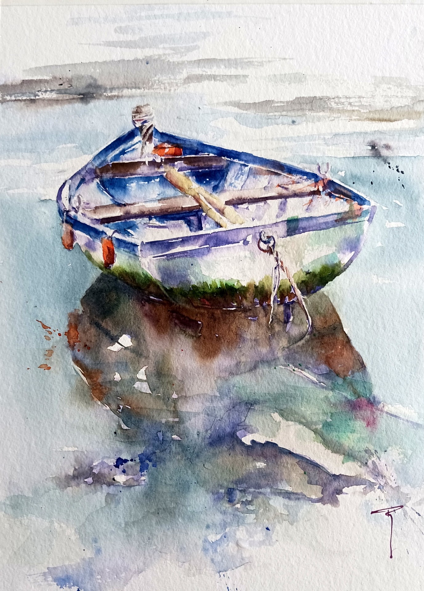 Barque- 30x40cm- 140€- Avril 2026