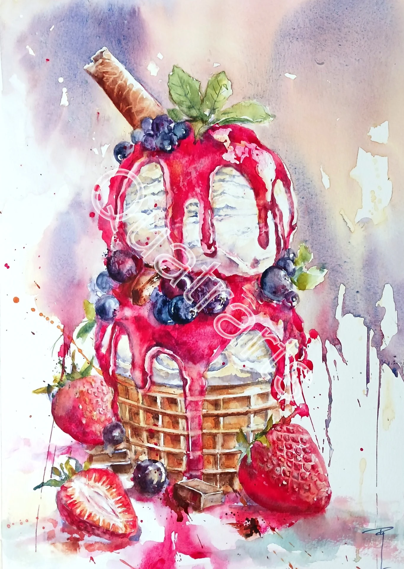 Gourmandise 2- 30X45CM- 180€