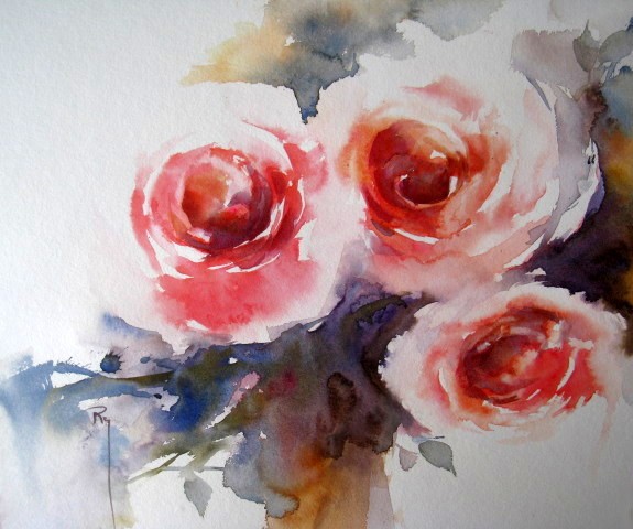 Roses roses... 24 x 24 cm- mai 2014