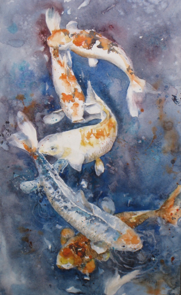 Le ballet aquatique-200€ -28 x 47 cm - Mars 2011