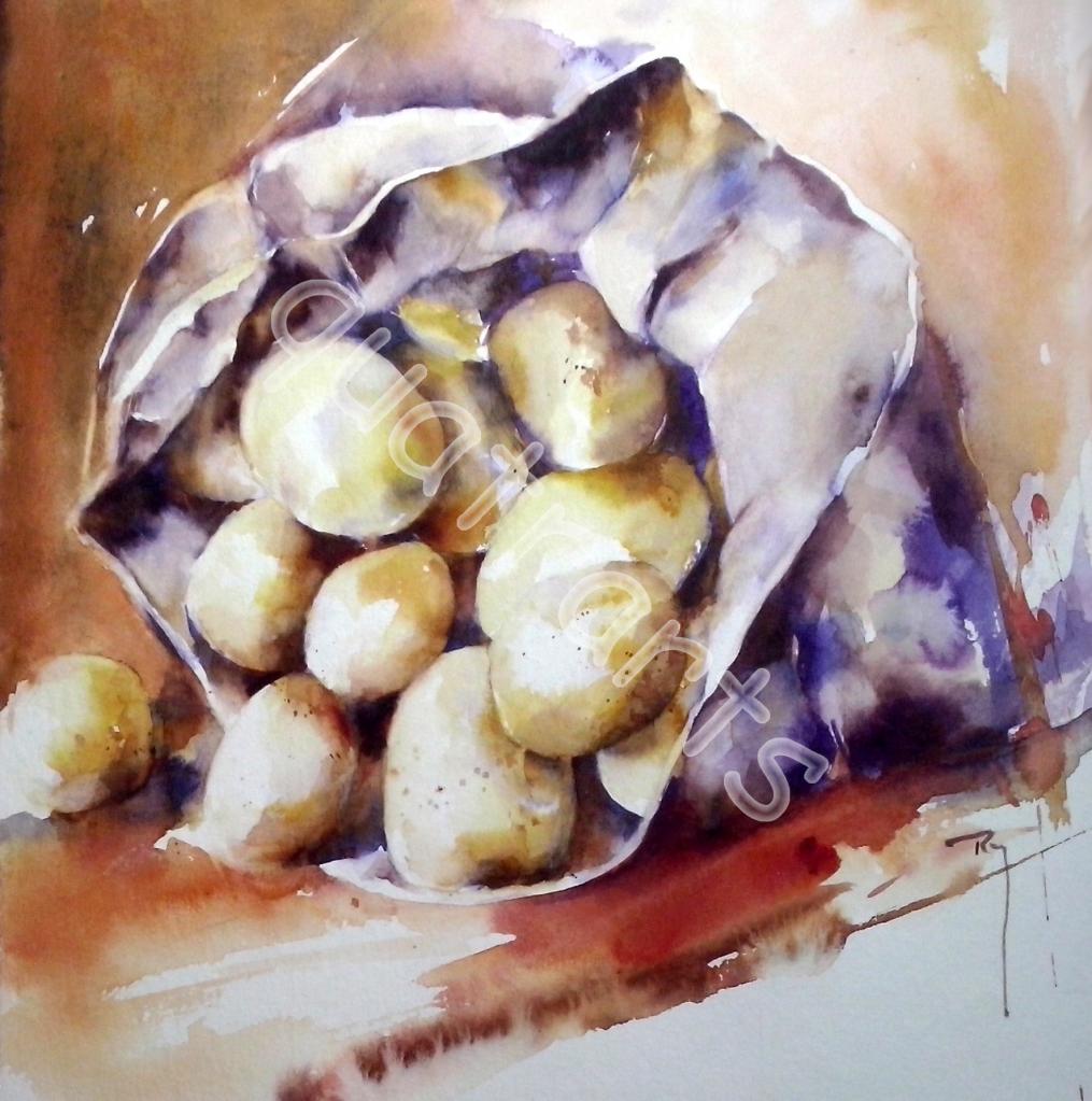 Les patates- 23x23 cm- Janvier 2015